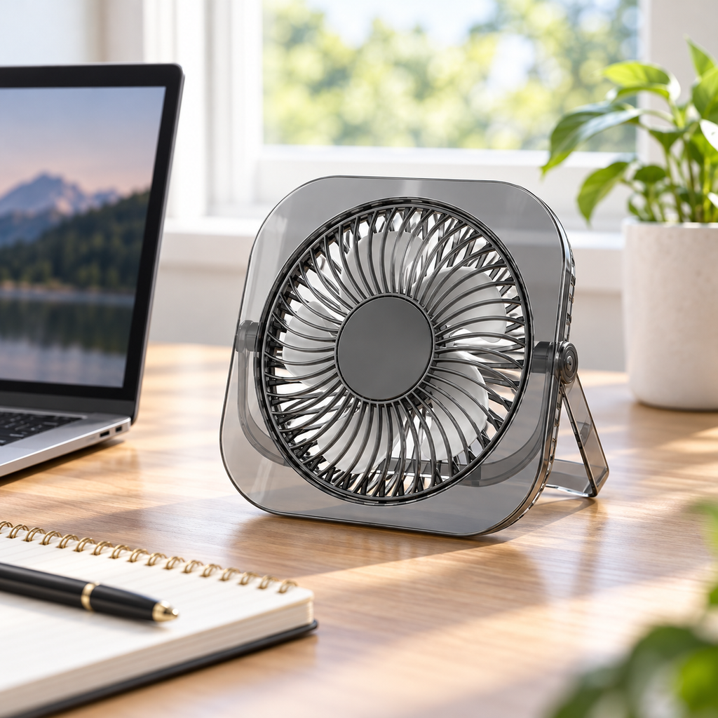 Portable Usb Ventilateur de Bureau Avec Trois Vitesses et Nachtlamp Ventilateur Portable