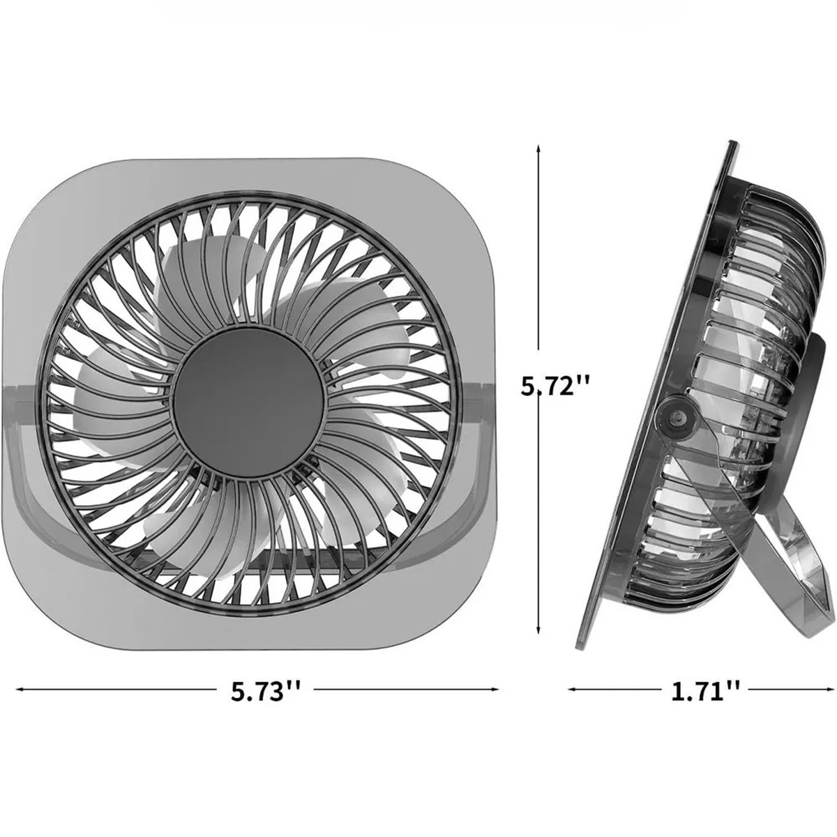Portable Usb Ventilateur de Bureau Avec Trois Vitesses et Nachtlamp Ventilateur Portable